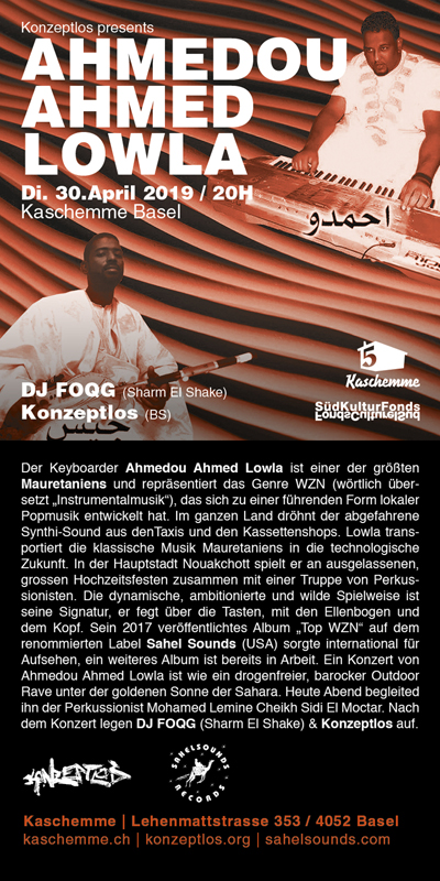 ahmed ahmedou lowla sahel sounds kaschemme basel konzeptlos